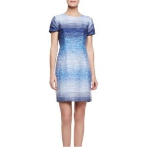 Shoshanna Sima Blue Ombre Tweed Dress, size 2, Gently Worn